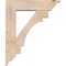 Ekena Millwork Merced Traditional Smooth Bracket w/ Offset Brace, Douglas Fir, 7 1/2"W x 30"D x 36"H BKT0806X30X36MRC01SDF - alternate 3